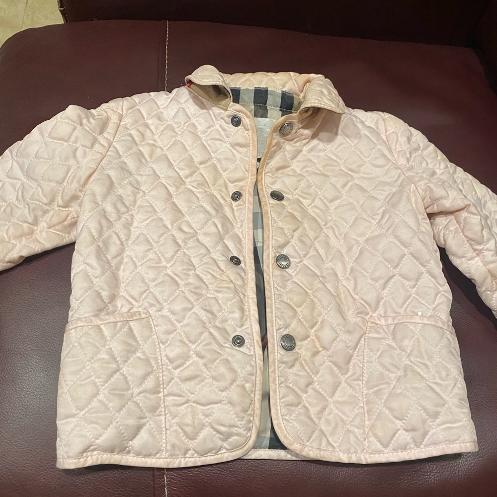 Pink Burberry jacket